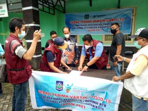 Polres Lombok Tengah,jaga ketat Gudang penyimpanan Vaksin Covid-19 di Praya